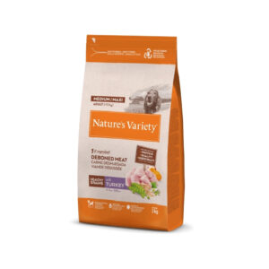 NATURE´S VARIETY - Healthy Grains (Adult Med & Maxi Turkey) - Pienso Seco de Pavo para Perros Adultos (+12 Meses) de Raza Mediana y Grande (+10 kg)