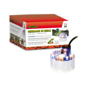 ICA - ReptiSelva - Generador RSN1 de Niebla con Luces LED para Reptiles, Anfibios y Pequeños Animales de Charca