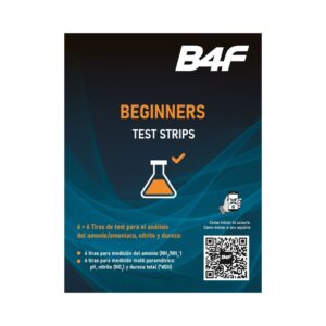 B4F - Begginers Test Strips (6 uds) - Tiras Test para el Análisis del Amonio/Amoniaco, Nitrito y Dureza de Acuarios