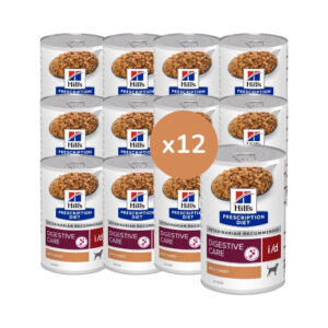 HILL´S - Digestive Care I/D Turkey (12x360 gr) - Alimento Dietético Completo para Digestiones Sensibles en Perros Adultos (Pavo)