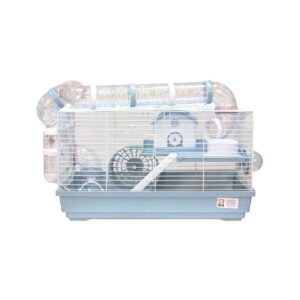 ICA - Hamsterland (27x30x47 cm) - Jaula para Hamster en color Azul y Blanca