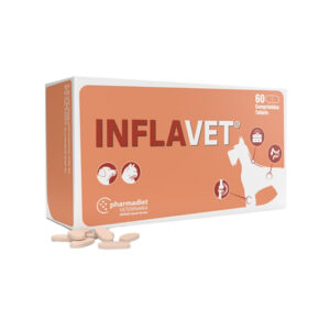 PHARMADIET Inflavet (60 Comprimidos) - Suplemento Natural para el Bienestar Articular de Perros y Gatos con Escutelaria, Boswellia y Resveratrol