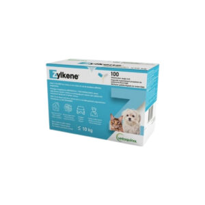 VETOQUINOL - Zylkene (75 mg) - Tranquilizante Natural para Gatos y Perros de Raza Pequeña (<5 kg a 10 kg) (100 Cápsulas)