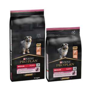 PRO PLAN - Sensitive Skin Puppy Medium - Pienso Seco Para Perros Cachorros de Raza Mediana con Piel sensible (Salmón)