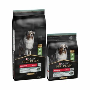 PRO PLAN - Sensitive Digestion Medium Adult - Pienso seco para Perros Adultos de Raza Mediana con Digestiones Sensibles (Cordero)