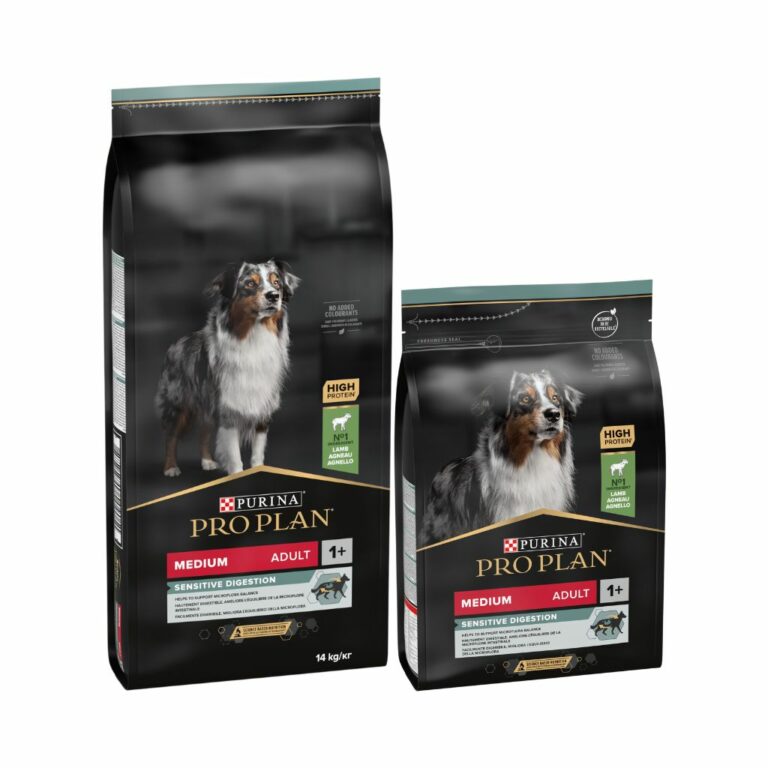 PRO PLAN - Sensitive Digestion Medium Adult - Pienso seco para Perros Adultos de Raza Mediana con Digestiones Sensibles (Cordero)