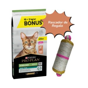PRO PLAN - Renal Plus (10+2 kg) Con Rascador de Regalo - Pienso seco para Gatos Adultos (+1 Año) Esterilizados (Salmón)