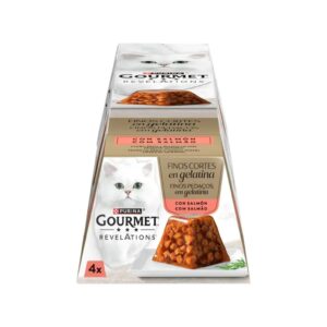 GOURMET - Revelations (4x57gr) - Pirámide de Finos Cortes de Salmón en Gelatina