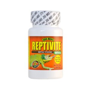ZOO MED - Reptivite D3 (56,7 gr) - Vitaminas con D3 para Reptiles y Anfibios Insectívoros, Herbívoros y Omnívoros