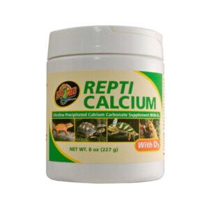 ZOO MED - Repti Calcium D3 (227 gr) - Suplemento de Calcio con D3 para Reptiles y Anfibios Insectívoros, Herbívoros y Omnívoros