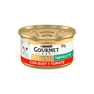GOURMET - Gold Tartelette (85 gr) - Comida Húmeda en Lata (Buey y Tomate)