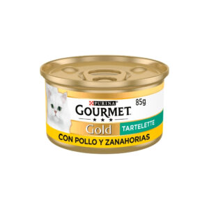 GOURMET - Gold Tartelette (85 gr) - Comida Húmeda en Lata (Pollo y Zanahoria)