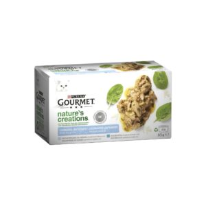 GOURMET - Nature´s Creations (4x85 gr) - Pack Mini Filetes Rico en Pescado del Océano y Atún