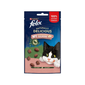 FELIX - Naturally Delicious (50 gr) - Snacks para Gatos (Salmón) (2 Formatos)