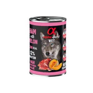 ALPHA SPIRIT - Jamón con Melón (400 gr) - Alimento Húmedo Completo en Paté Para Perros de Todas las Razas (A partir de 1 Año)