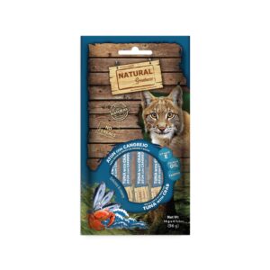 NATURAL GREATNESS - Atún con Cangrejo (4x14 gr) - Snack Cremoso para Gatos (2 Formatos)