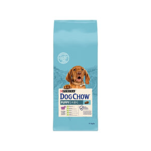 DOG CHOW - Puppy All Breed Lamb (14 kg) - Pienso Seco para Perros Cachorros (Hasta 1 año) de Todas las Razas (Cordero)