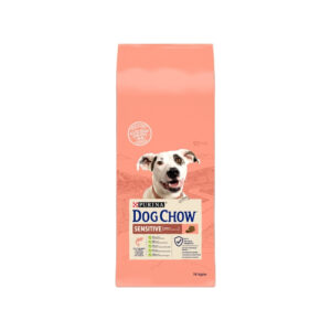 DOG CHOW - Adult Sensitive Salmon - Pienso Seco para Perros Adultos (Mas de 1 Año) de Todas las Razas con Piel o Digestiones Sensibles (Salmon)