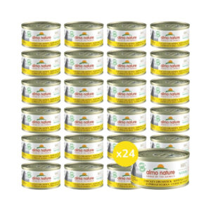 ALMO NATURE - HFC (Natural) Gatos - Muslo de Pollo (24x70 gr) - Alimento Húmedo Complementario para Gatos (a partir de un año)