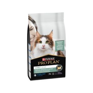PRO PLAN - Liveclear Sterilised Senior Pavo (1,4 kg) - Pienso Seco para Gatos (Mas de 7 Años) que Reduce los Alergenos en su Pelo (Pavo)