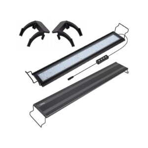 HYGGER Pantalla LED RBW HG918 Dimmable y Programable para Acuarios Plantados - Iluminación Ajustable, 3 Modos de Color y Temporizador