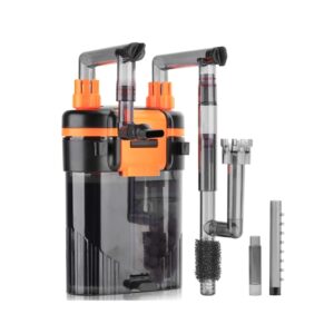 HYGGER Filtro Externo Hang On Back HG108 Triple Filtración Silenciosa y Oxigenación Óptima para Acuarios