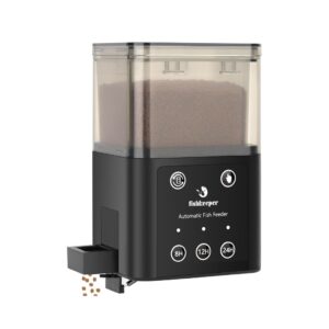 FISHKEEPER Alimentador Automático FK036 para Peces - Programable 8H/12H/24H con 3 Tolvas y Capacidad 320 ml