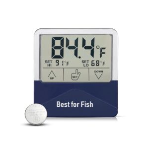 B4F Termómetro Digital Externo con Memoria Máx/Mín - Alta Precisión para Acuarios y Acuaterrarios