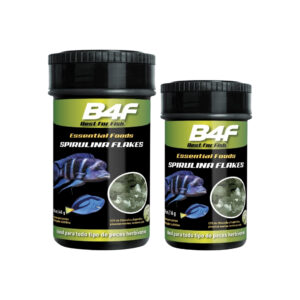 B4F Spirulina Flakes (100 ml / 250 ml) - Alimento Completo en Escamas con Spirulina & Chlorella para Peces Herbívoros y Omnívoros (Dulce y Marino)
