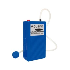 ICA Aquanic Compresor Portátil a Batería (96 L/h) - Bomba de Aire para Acuarios y Transporte de Peces