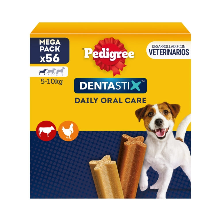 PEDIGREE Dentastix Daily Oral Care (56 Unidades) - Snack Dental para Perros Pequeños (5-10 kg)