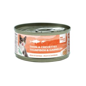 BUBIMEX Bubi Nature Atún y Gambas (70 gr) - Alimento Complementario Natural para Gatos con Ingredientes 100% Naturales