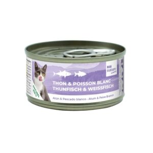 BUBIMEX Bubi Nature Atún y Pescado Blanco (70 gr) - Alimento Complementario Natural para Gatos con Ingredientes 100% Naturales