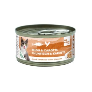 BUBIMEX Bubi Nature Atún y Zanahoria (70 gr) - Alimento Complementario Natural para Gatos con Ingredientes 100% Naturales