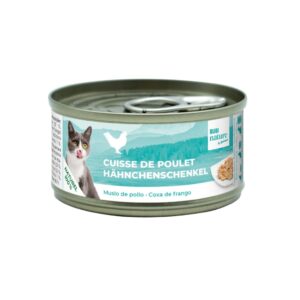 BUBIMEX Bubi Nature Muslo de Pollo (70 gr) - Alimento Complementario Natural para Gatos con Ingredientes 100% Naturales