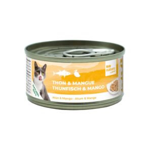 BUBIMEX Bubi Nature Atún y Mango (70 gr) - Alimento Complementario Natural para Gatos con Ingredientes 100% Naturales
