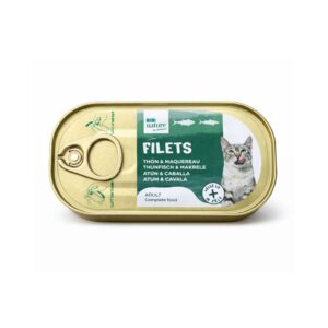 BUBIMEX Bubi Nature Filetes en Gelatina Atún y Caballa (85 gr) - Alimento Completo para Gatos Adultos