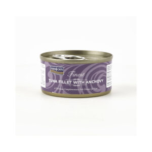 FISH4CATS Finest Atún con Anchoa (70 gr) - Alimento Complementario Húmedo para Gatos
