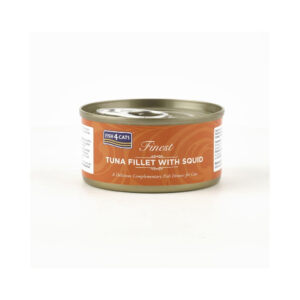FISH4CATS Finest Atún con Calamar (70 gr) - Alimento Complementario Húmedo para Gatos
