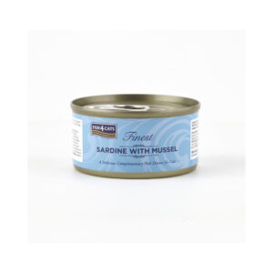 FISH4CATS Finest Sardina con Mejillón (70 gr) - Alimento Complementario Húmedo para Gatos