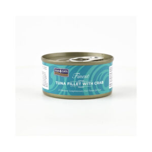 FISH4CATS Finest Atún con Cangrejo (70 gr) - Alimento Complementario Húmedo para Gatos