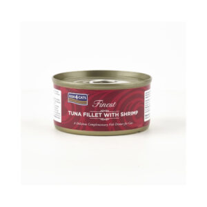 FISH4CATS Finest Atún con Camarones (70 gr) - Alimento Complementario Húmedo para Gatos