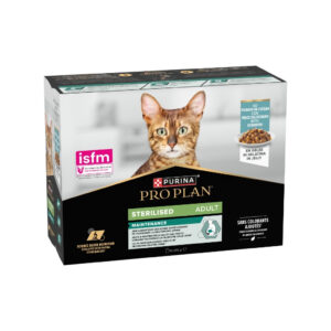PRO PLAN - Sterilised Adult Maintenance en Gelatina (10x85 gr) - Alimento Húmedo Completo para Gatos Adultos Esterilizados (Pescado del Océano en Salsa)