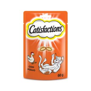 CATISFACTIONS Pollo - Snack Premios para Gatos Doble Textura