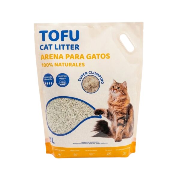 CUOPET Tofu Cat Litter (12 Litros ) - Arena para Gatos de Tofu 100% Natural Super Aglomerante Sin Polvo y Control de Olores