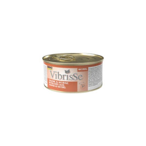 CROCI Vibrisse Natural (70 gr) Salmón - Comida Húmeda Complementaria para Gatos al Vapor