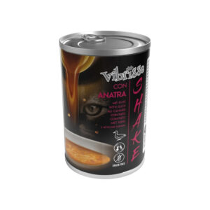 CROCI Vibrisse Shake (135 gr) - Comida Húmeda Complementaria Hidratante para Gatos Sin Cereales (Pollo, Pato ó Atún)