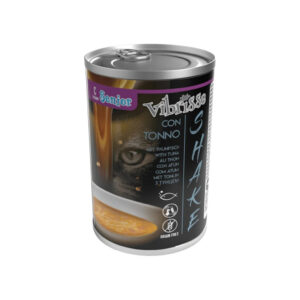 CROCI Vibrisse Shake Senior (135 gr) - Comida Húmeda Complementaria Hidratante para Gatos Senior Sin Cereales (Atún)