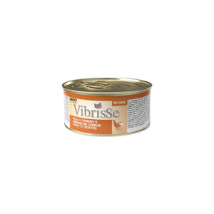 CROCI Vibrisse Natural (70 gr) Pollo y Gambas - Comida Húmeda Complementaria para Gatos al Vapor