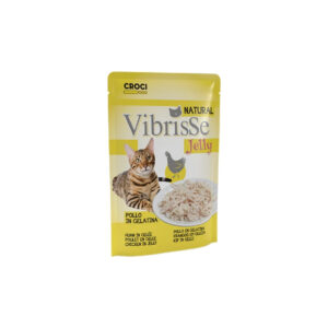 CROCI Vibrisse Jelly (70 gr) - Comida Húmeda Complementaria natural en Gelatina para Gatos (Pollo, Atún, Atún y camarones, Atún y carne, Atún y pescado blanco ó Atún y jamón)